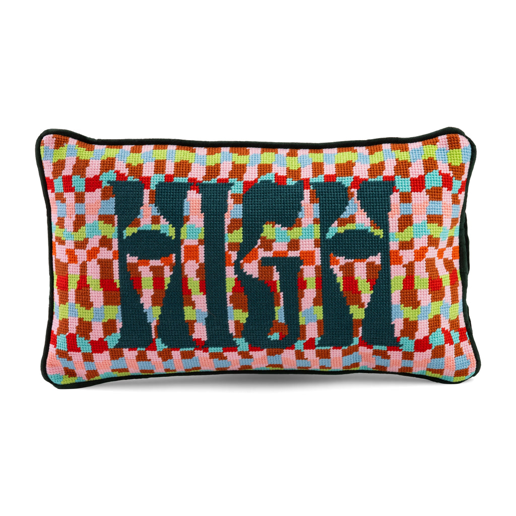 High Needlepoint Pillow