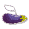 Needlepoint Icon Ornament - Eggplant