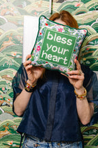 Bless Your Heart Needlepoint Pillow