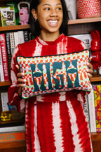 High Needlepoint Pillow