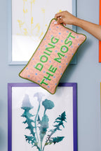 Doing the Most Needlepoint Pillow