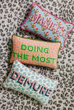 Doing the Most Needlepoint Pillow