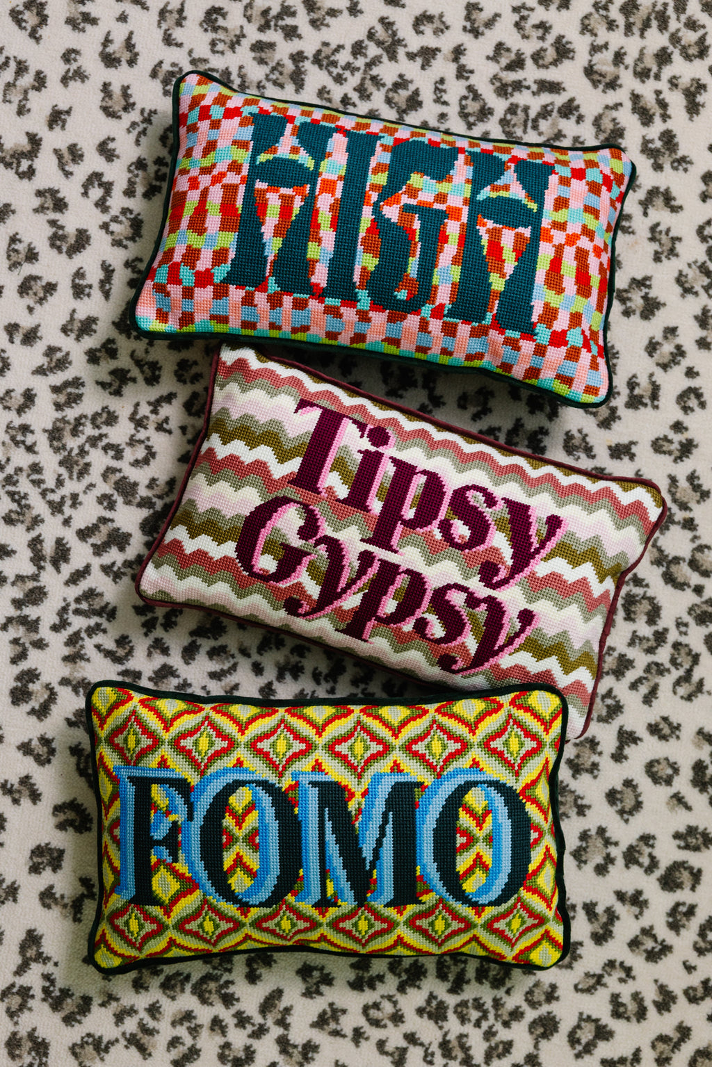 High Needlepoint Pillow