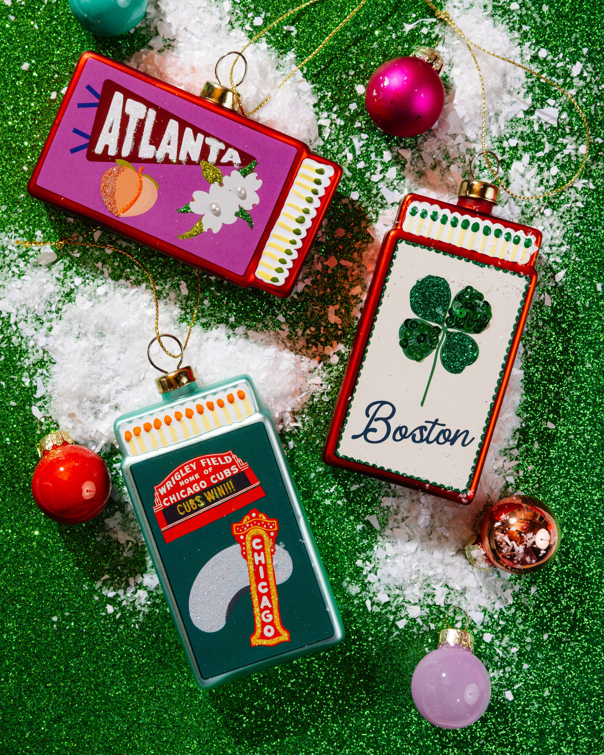 Matchbook Ornament - Boston
