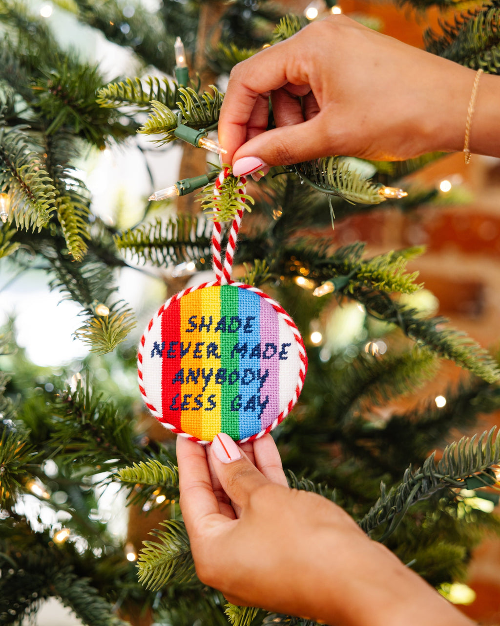 Needlepoint Ornament - Shade