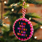 Needlepoint Ornament - Not Needy