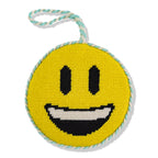 Needlepoint Icon Ornament - Smiley Face