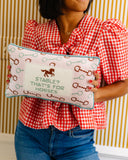 Stable Needlepoint Pillow