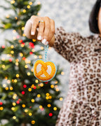 Needlepoint Icon Ornament - Pretzel