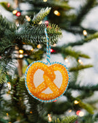 Needlepoint Icon Ornament - Pretzel