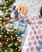 Needlepoint Icon Ornament - Coffee Cup