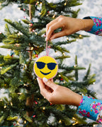 Needlepoint Icon Ornament - Cool Sunglass