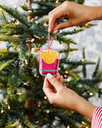 Needlepoint Icon Ornament - French Fries