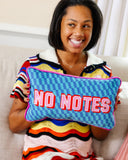 No Notes Needlepoint Pillow