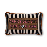 Can I Kick It Needlepoint Pillow