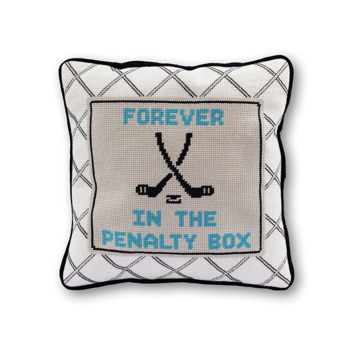 Penalty Box Needlepoint Pillow