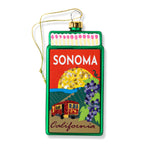Matchbook Ornament - Sonoma
