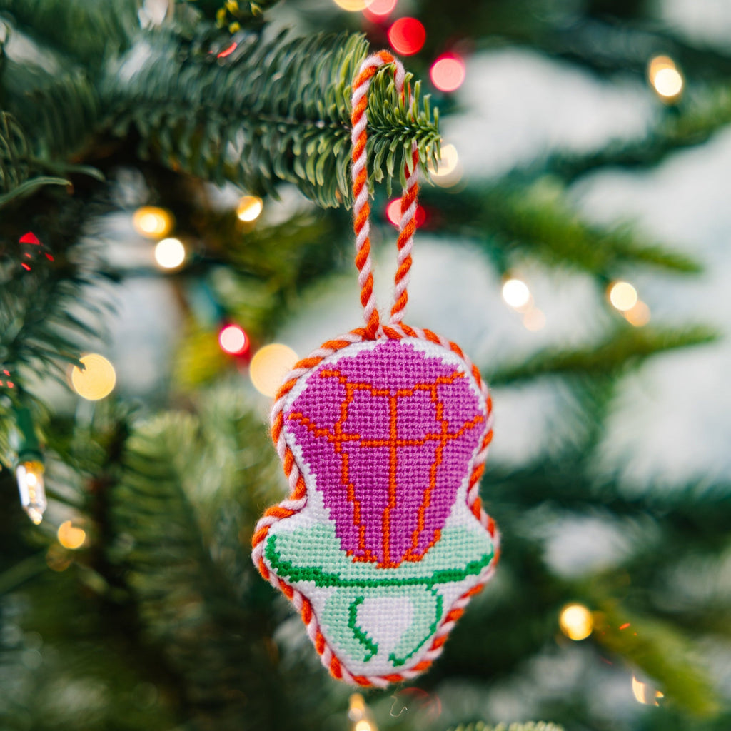 Needlepoint Icon Ornament - Candy Ring