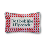 Fly Coach Needlepoint Pillow