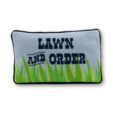 Lawn & Order Needlepoint Pillow