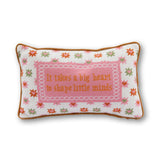 Big Heart Needlepoint Pillow