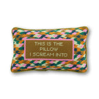 Scream Needlepoint Pillow