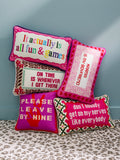 Fun And Games Needlepoint Pillow