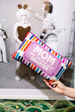 Mom Rules Needlepoint Pillow