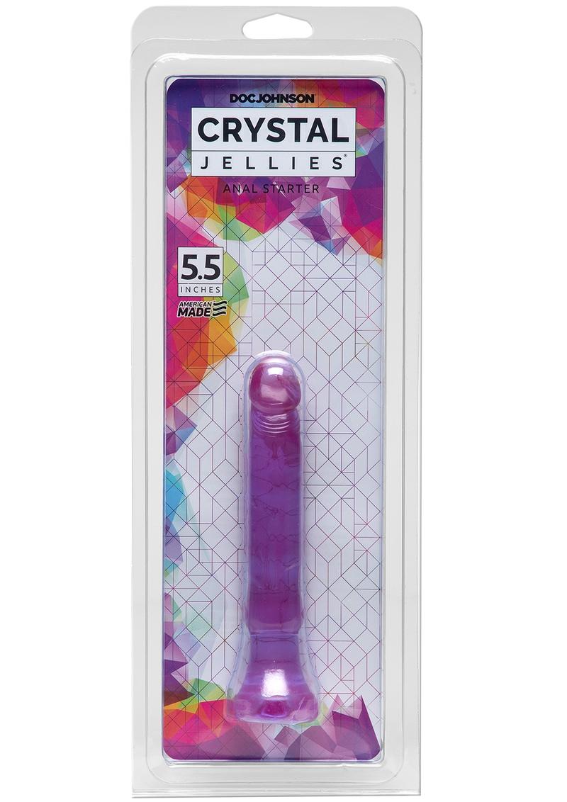 Crystal Jellies Anal Starter Anal Plug 5.5in - Purple