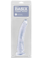 Basix Dong Slim 7 with Suction Cup 7in - Clear