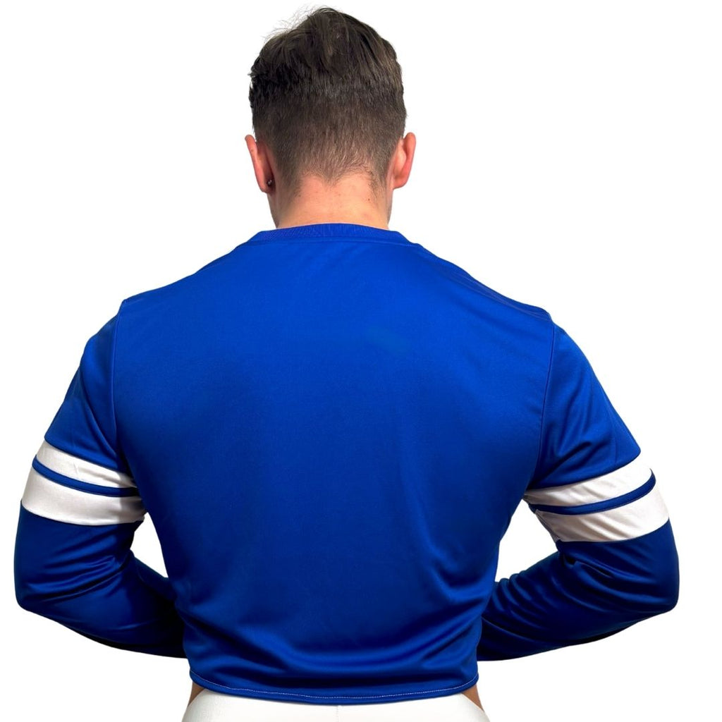 Adidas Neo Blue Long Sleeve Crop Top BY SNEAKERMASK