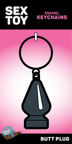 Gray Butt Plug Keychain
