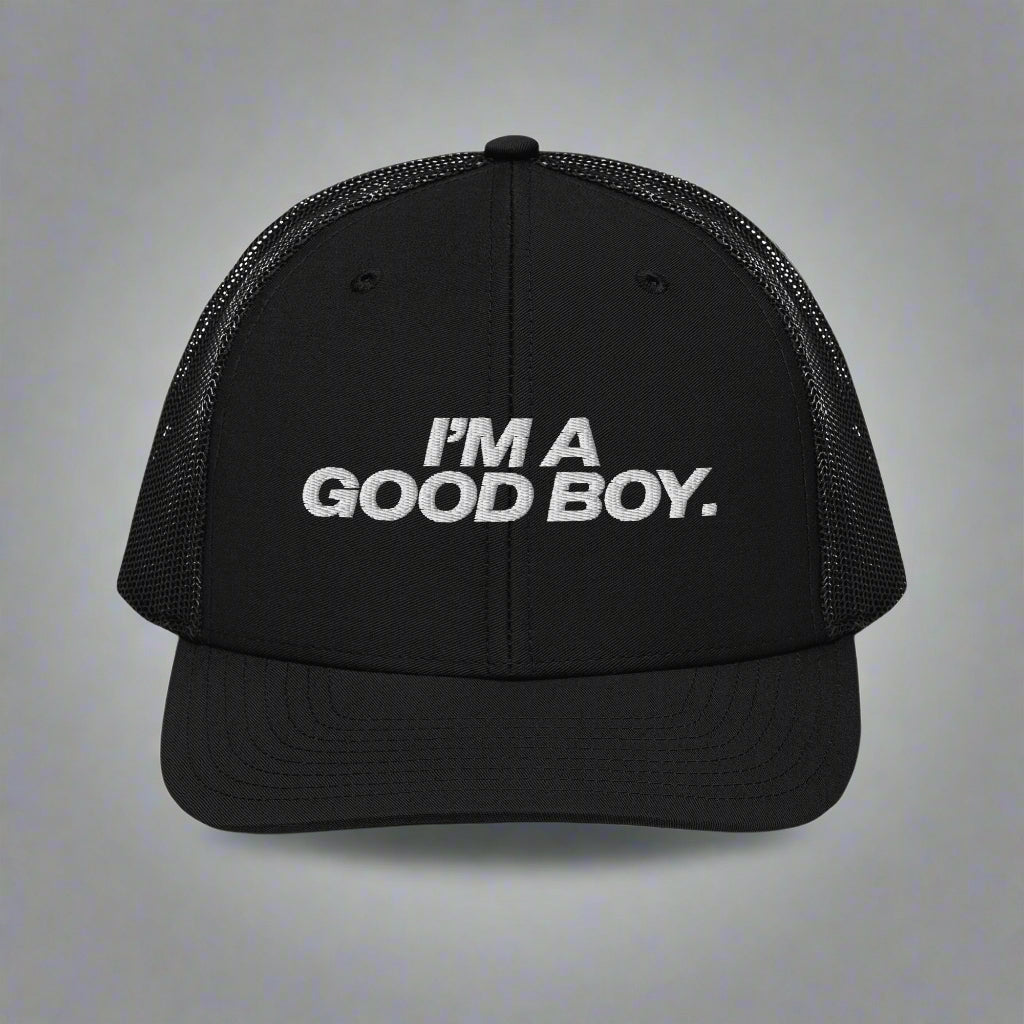 I’M A Good Boy Trucker Hat - Black