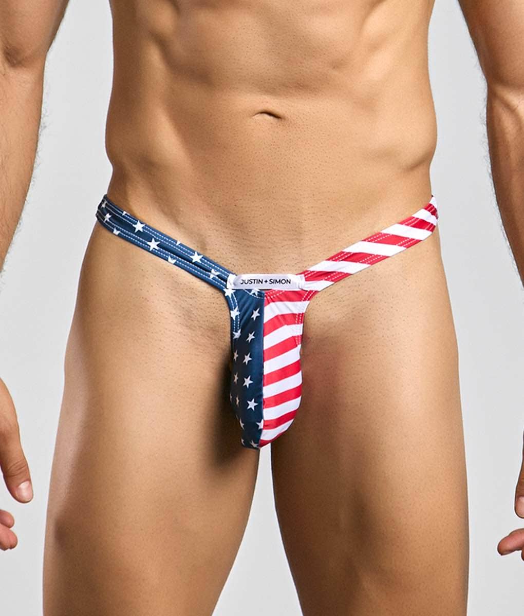 Justin + Simon Bulge Thong - USA Flag