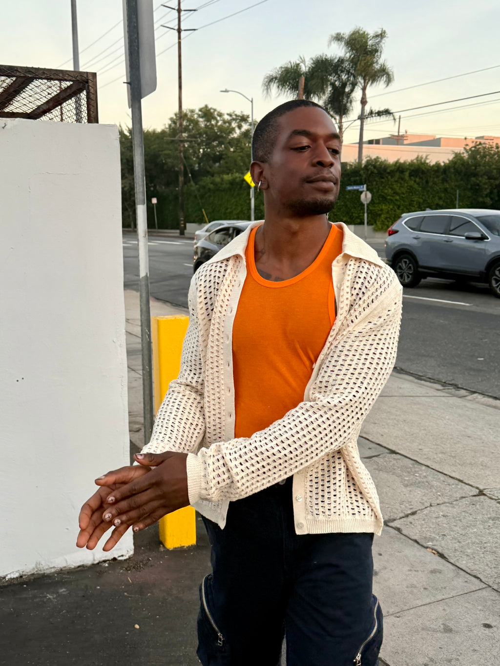 Eckhaus Latta BREEZE BUTTONDOWN Off-White