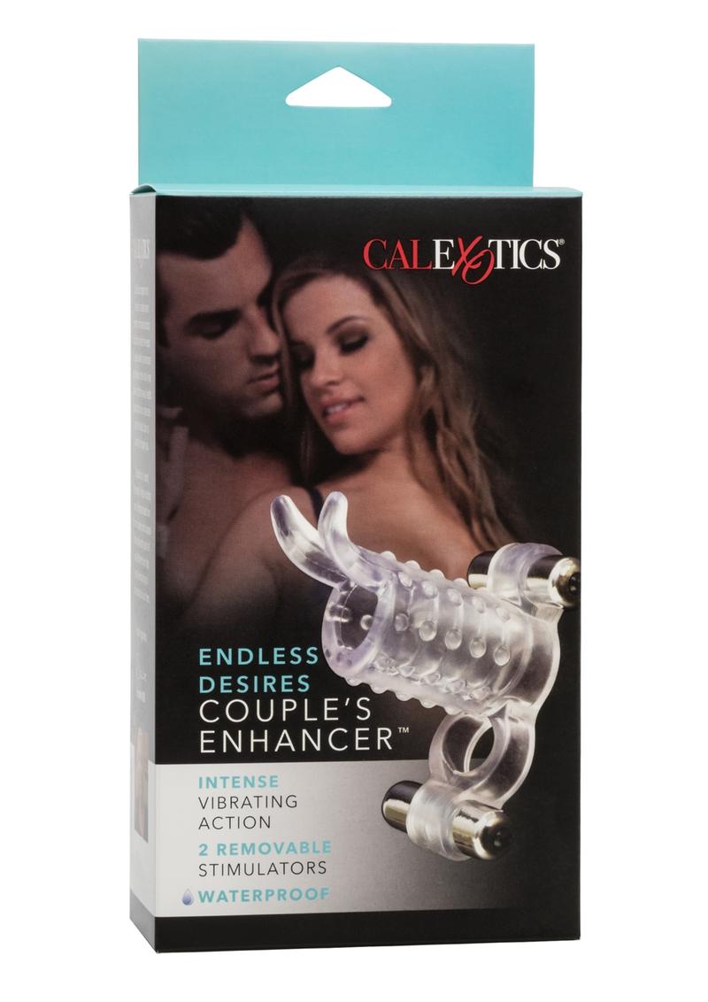 Couple's Enhancers Endless Desires Couples Enhancer with Removable Bullets 4.25in - Clear