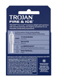 Trojan Condom Pleasures Fire & Ice Dual Action Lubricant 3 Pack