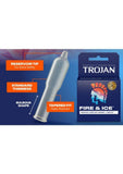 Trojan Condom Pleasures Fire & Ice Dual Action Lubricant 3 Pack
