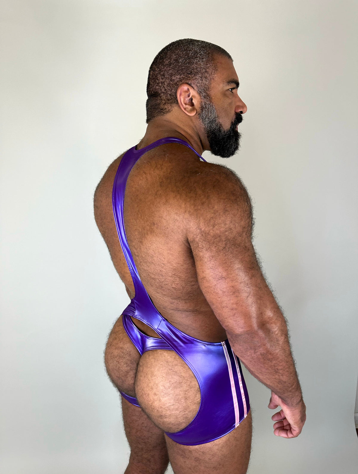 Alfons Dovana Violet Iridescent Thong