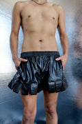 WALTER VAN BERIENDONCK SS23 THUNDER SHORTS BLACK