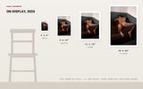 On Display, 2025 — print size comparison