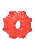 Basic Essentials Super Stretchy Enhancer Cock Rings - Red