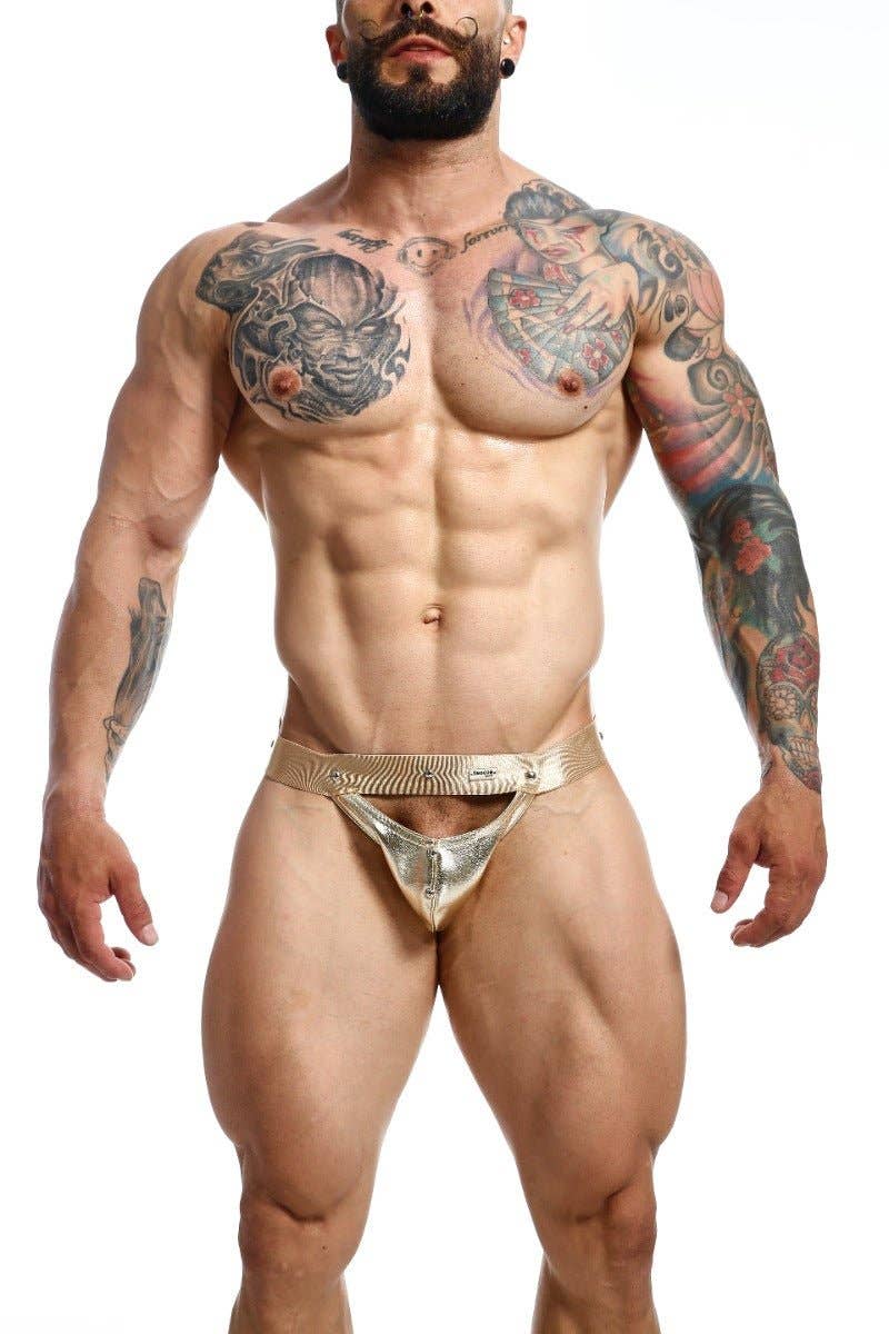 Dngeon Peekaboo Jockstrap - Golden Mirror