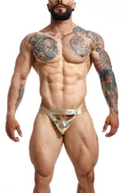 Dngeon Peekaboo Jockstrap - Golden Mirror
