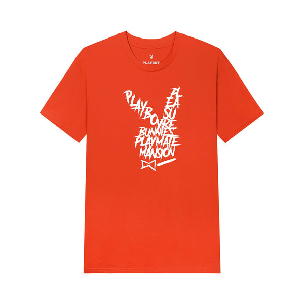 PLAYBOY Graffiti Rabbit Head T-Shirt