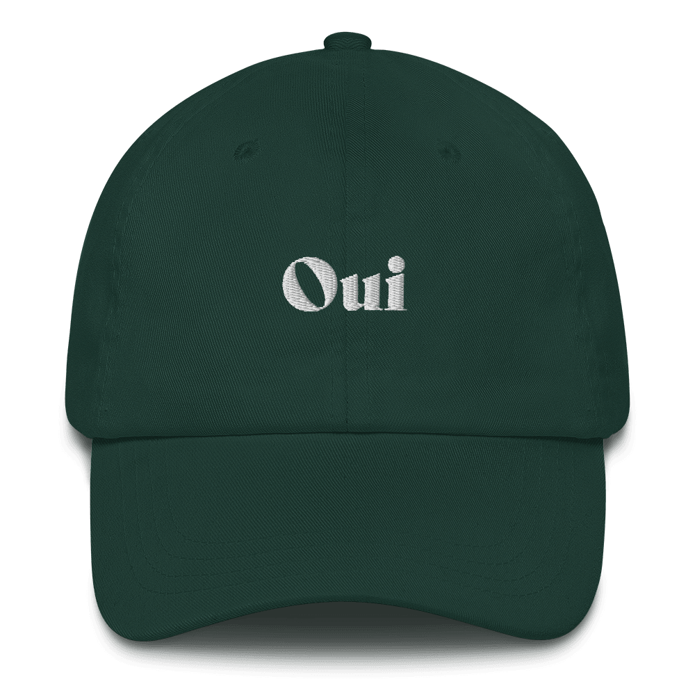 Oui Embroidered Dad Hat