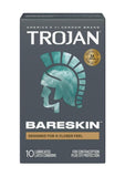 Trojan Condom Sensitivity Bare Skin Lubricated 10 Pack