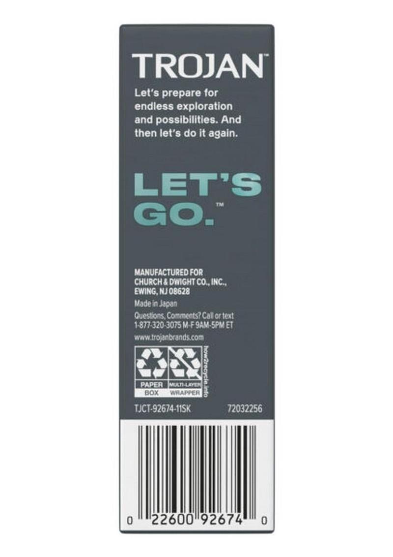 Trojan Condom Sensitivity Bare Skin Lubricated 10 Pack