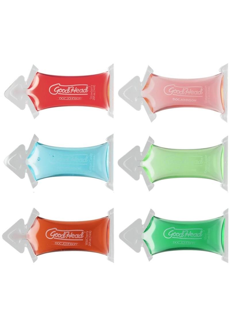 GoodHead Oral Sex Gel Flavored .25oz (6 pack)