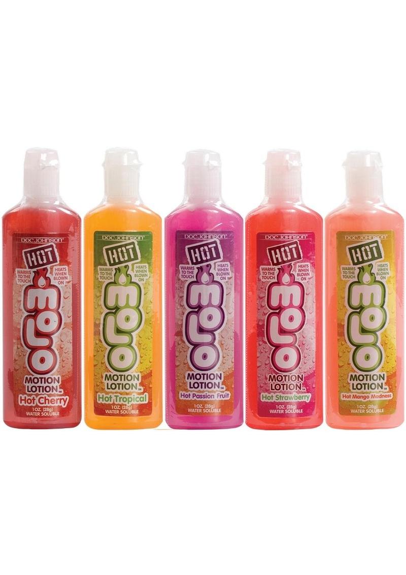 Hot Motion Lotion Flavored Water Based Lubricant 1oz (5 Pack)